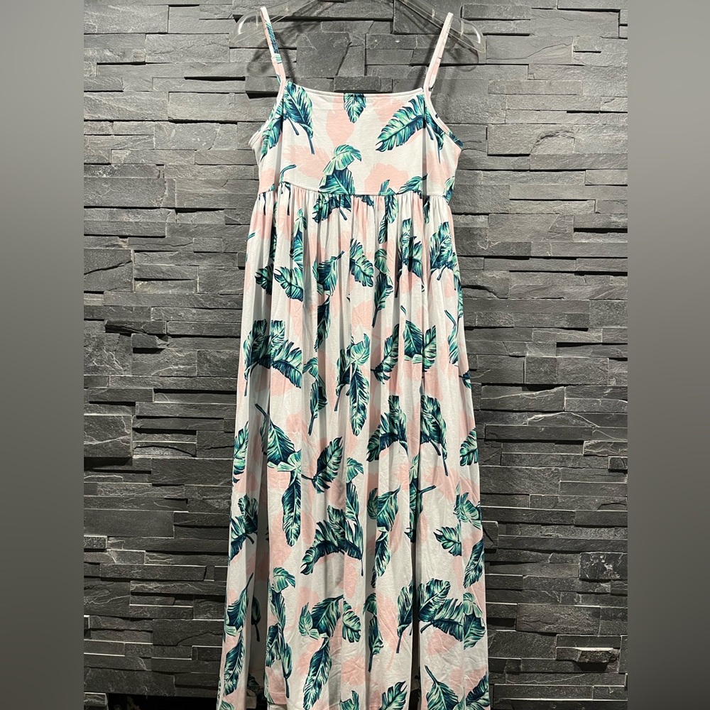 PETITE PLUME 100% Pima Cotton Jersey Knit St.Tropez Palms Serene Nightgown/Dress - Picture 4 of 16